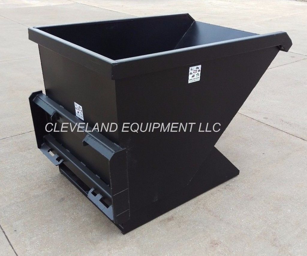 Dumping Hopper Skid Steer Mounted HD Pic004 Cleveland Equipment
